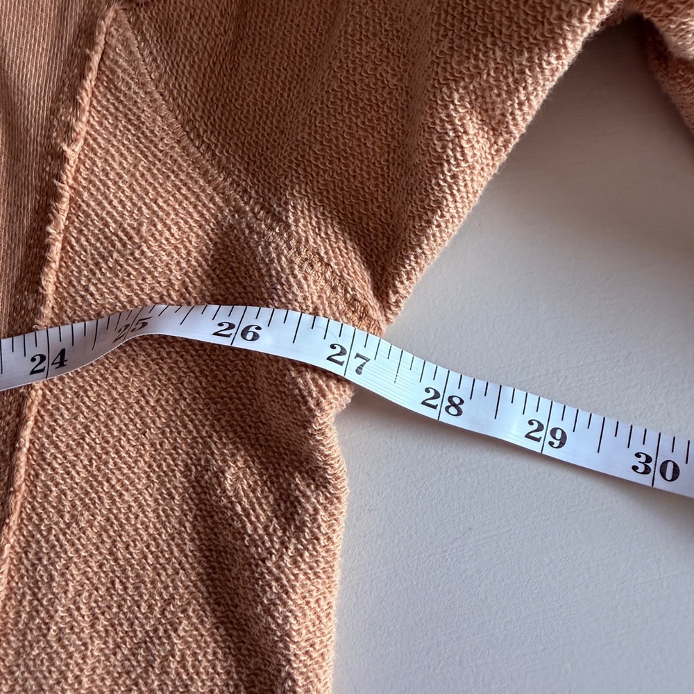 Aerie Vacay Everyday Women XS Oversized V-Neck Sweatshirt Terracotta Slouchy - Picture 7 of 10